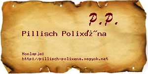 Pillisch Polixéna névjegykártya